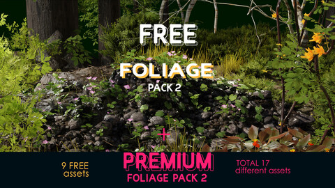 FREE Foliage pack 2 + PREMIUM foliage pack 2