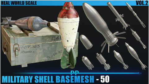 50 Military Shell Basemesh