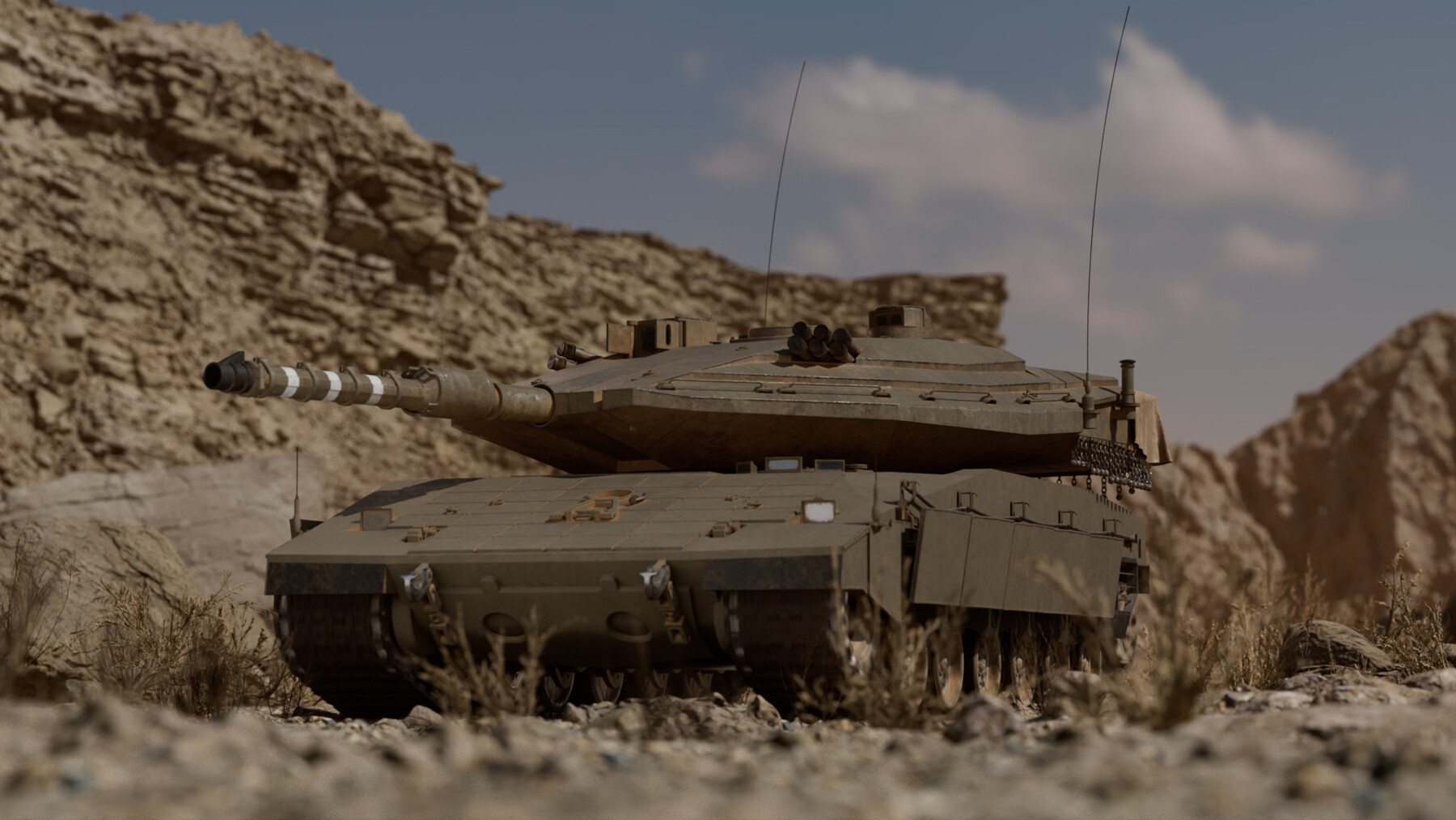 ArtStation - merkava tank | Game Assets