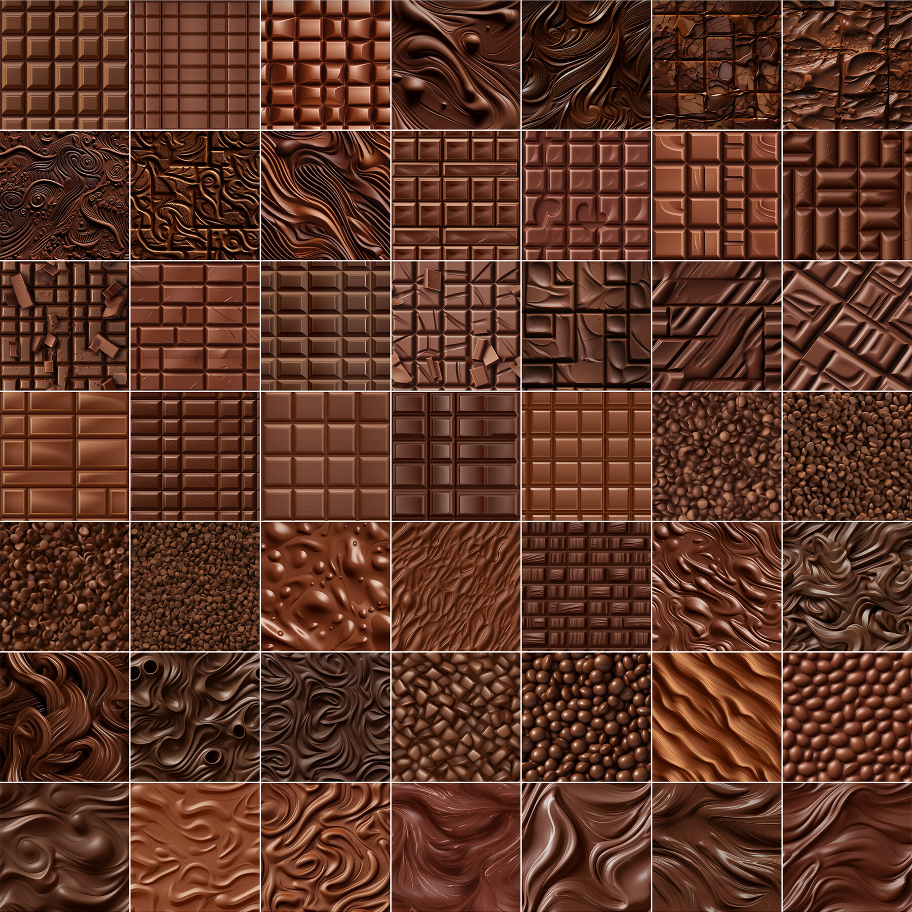 Chocolate Bar Pattern Procreate Brush