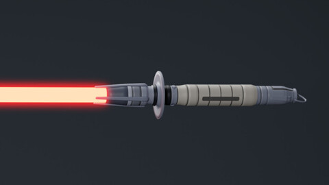 Shin Hati Lightsaber 3D Blender Model