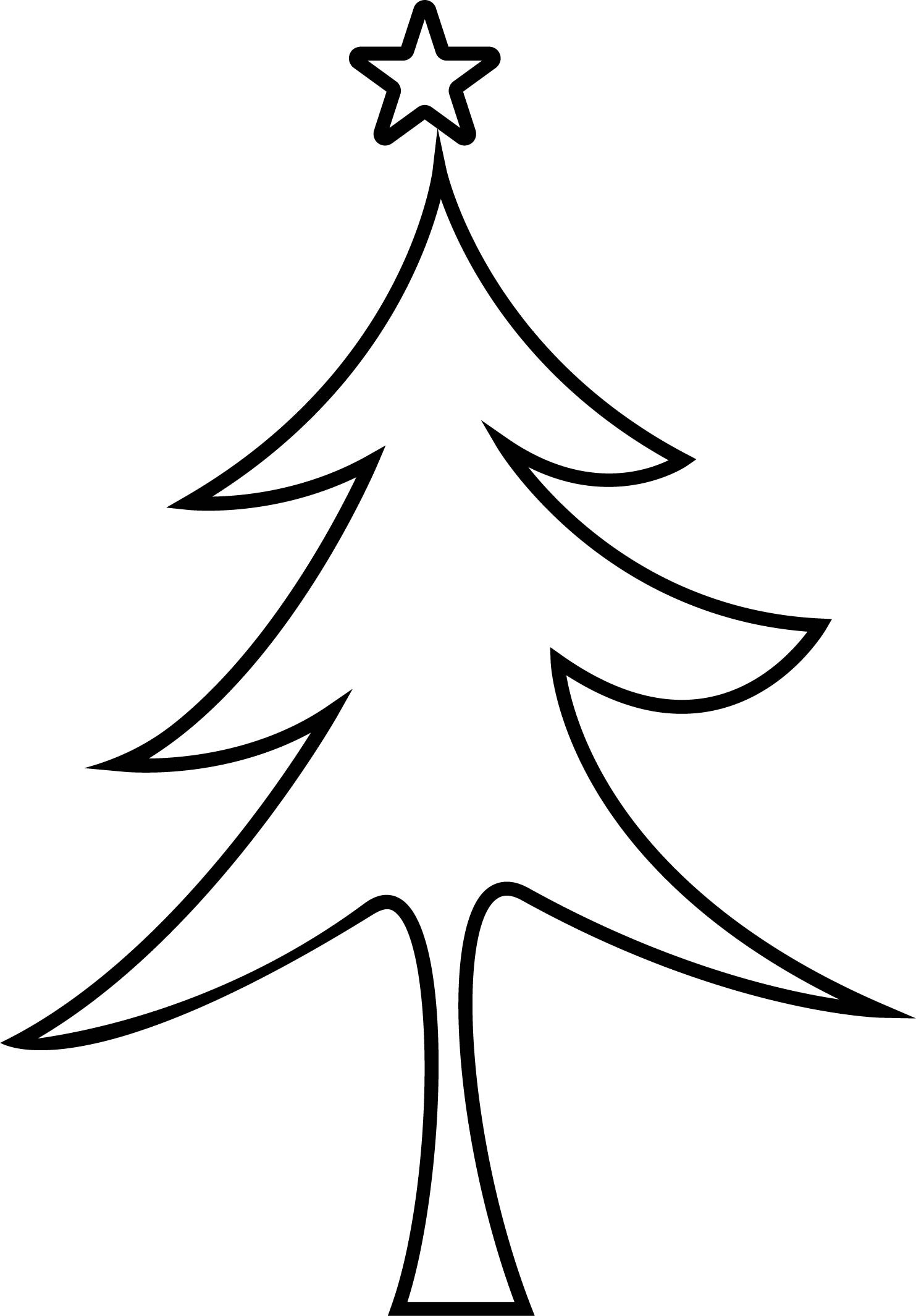 ArtStation - CHRISTMAS TREE LINE ART VECTOR FILE 3 Black white vector ...