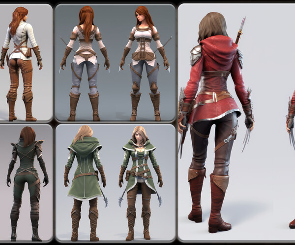 ArtStation - 200 Feminine Archer Outfit Reference Pack | 4K | v.141 ...