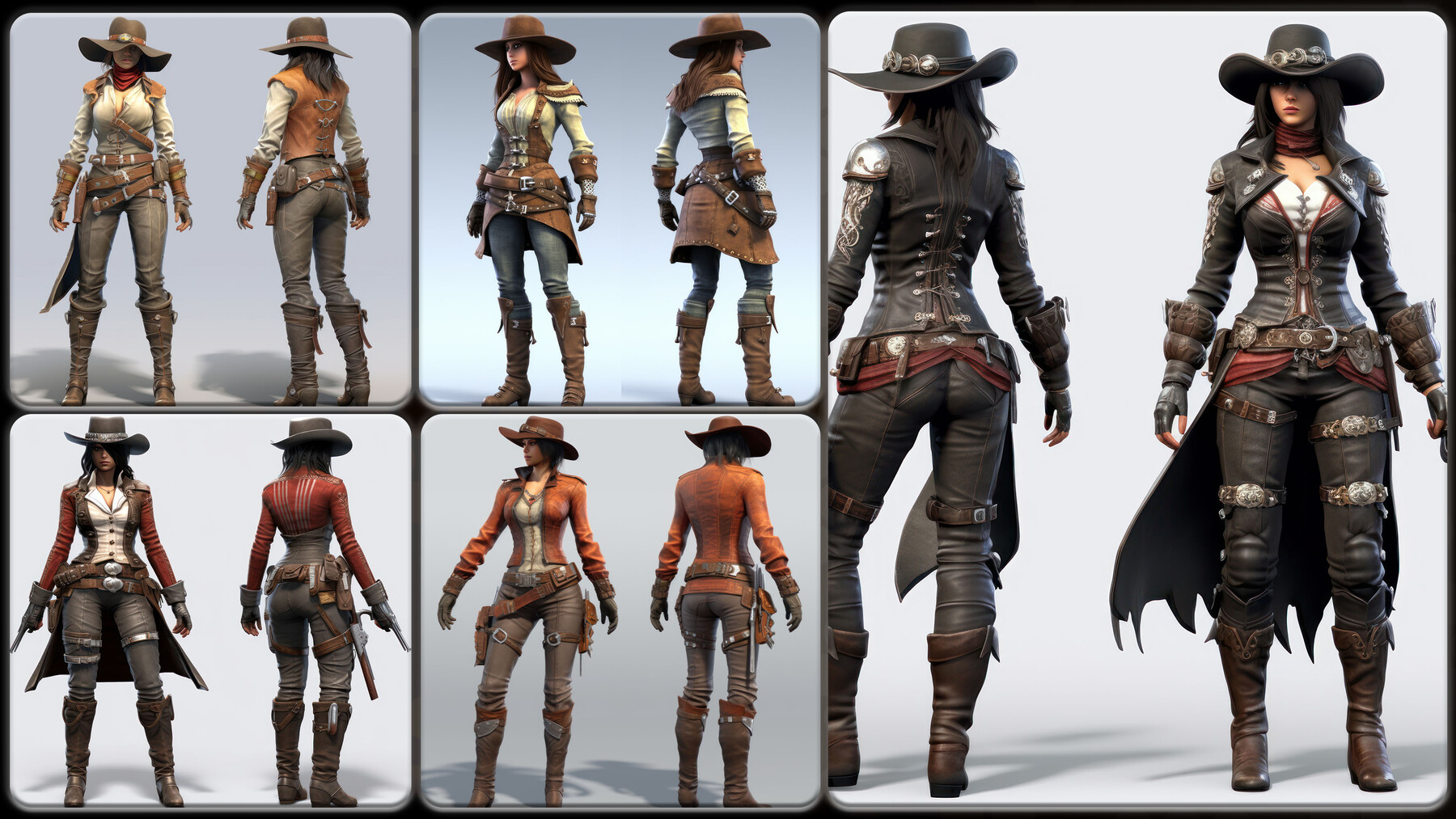 Custom Painting - Female Gunslinger