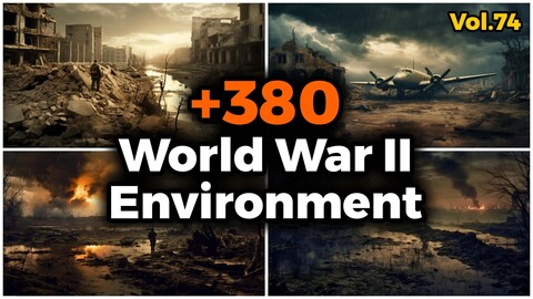 +380 World War II Environment Concept (4k) | Vol_74