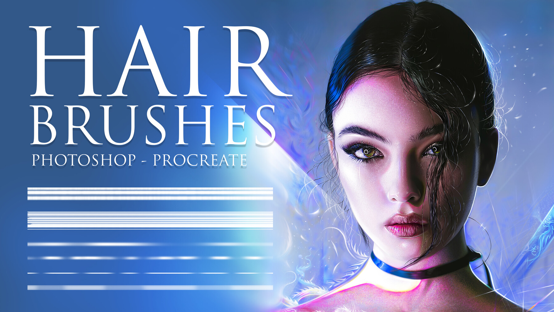 ArtStation - Hair Brushes for Photoshop and Procreate | Brushes