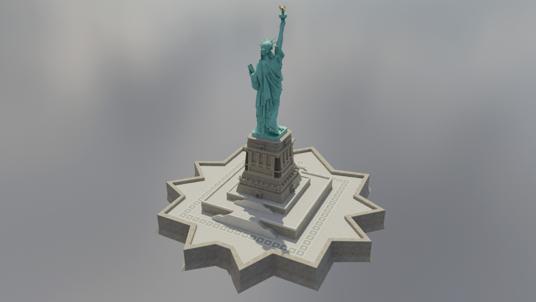 Artstation Statue Of Liberty Coney Island Game Assets