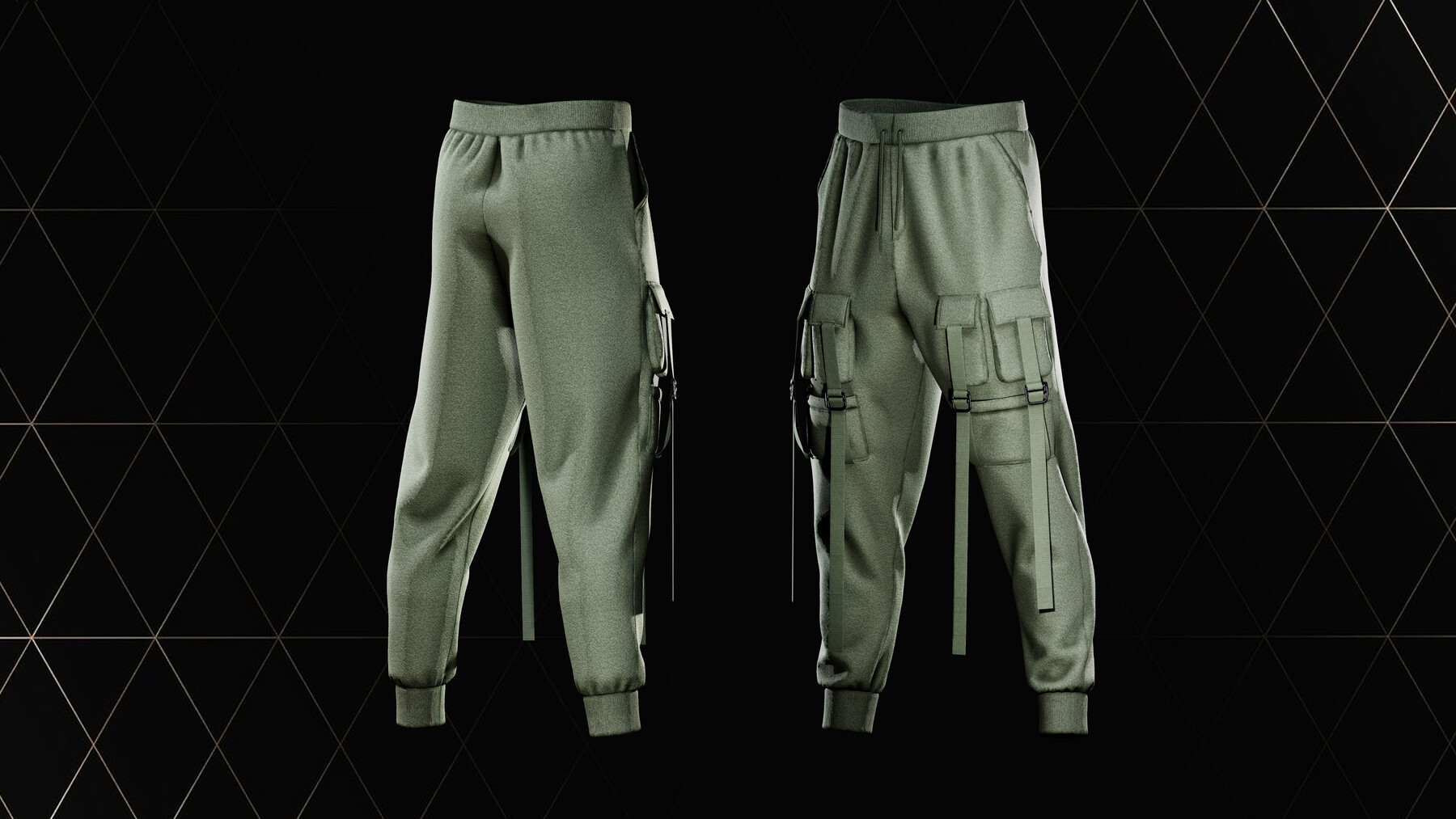 ArtStation - 10 men's pants / marvelous designer / clo3d / PBR textures ...