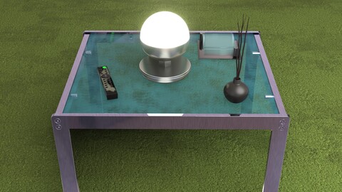 Coffee Table 3D Model Set