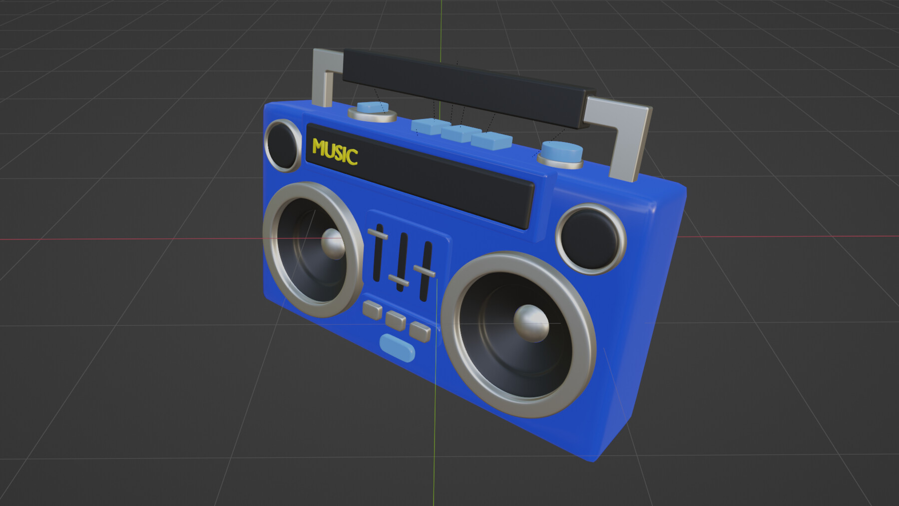 ArtStation - Boombox | Retro | Speaker | Sound | Music | Band | Tape ...