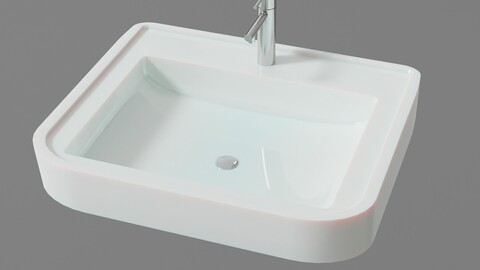 Modern Bathroom Sink 3 - 3D Model