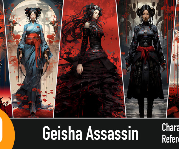 Artstation 270 Geisha Assassin 4k Artworks