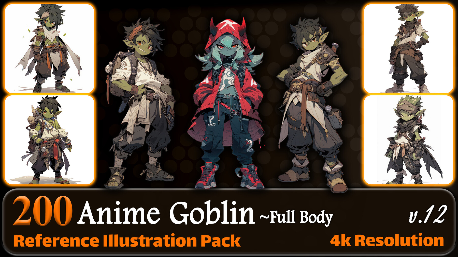 ArtStation - 200 Anime Goblin (Full Body) Reference Pack | 4K | v.12 ...