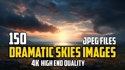 150 Dramatic Skies Images - High End Quality - 4K