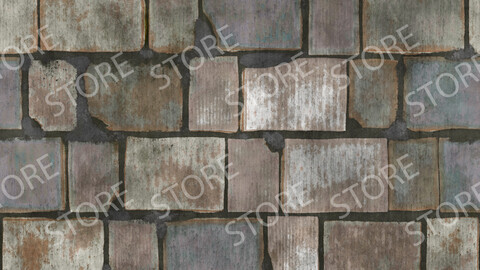 Bricks Seamless Texture Patterns 2k (2048*2048) | PNG 10 | JPG 10 File Formats All Texture Apply After Object Look Like A 3D