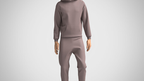 Hoodie sweatpants mens tracksuit sport Clo3d Marvelous Designer