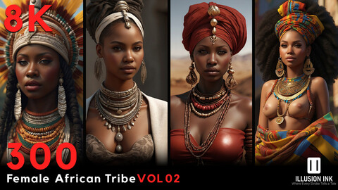 300 Female African Tribe - V02 | 8K