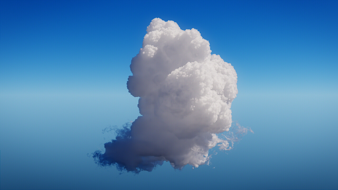 ArtStation - Photorealistic VDB Cumulus Cloud 002 - With Blender ...