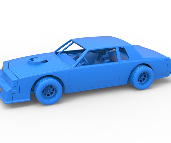 ArtStation - 3D printable Diecast Vintage dirt late model race car ...