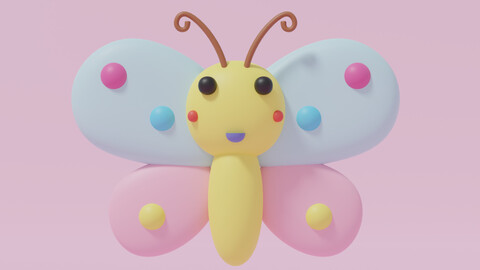 Cartoon Cute Butterfly 2