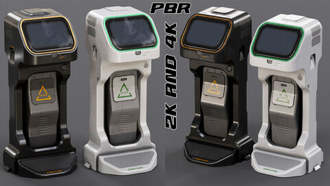 Sci-fi Console Station V3 PBR