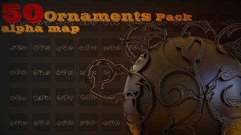 50 Ornaments (alpha map)