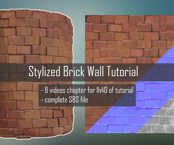 ArtStation - Stylized Brick Wall Tutorial In Substance Designer | Tutorials