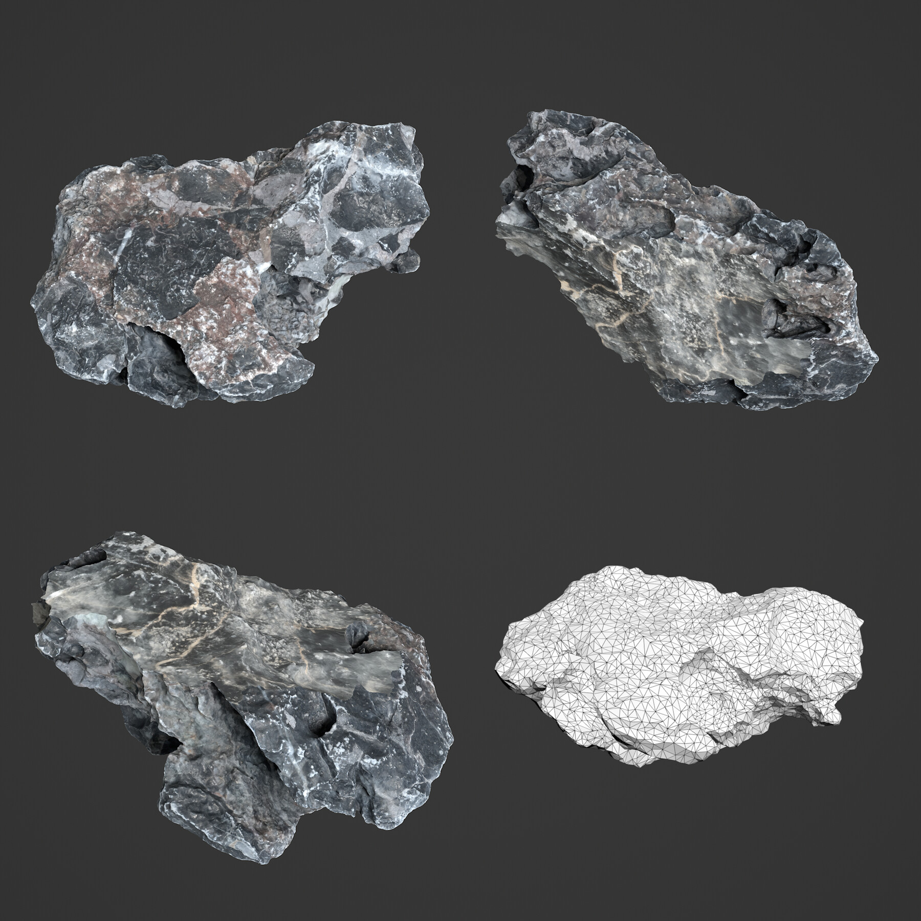 ArtStation - 10 Erosion Rocks - 231117 | Game Assets