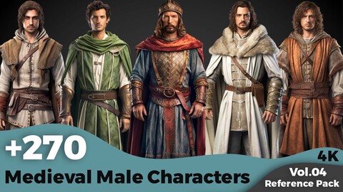 +270 Medieval Male Character Concept(4k)