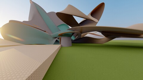 Curvature Architectural 3D Model