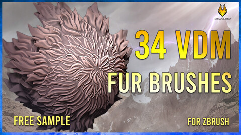 34 VDM Fur Brushes Pack