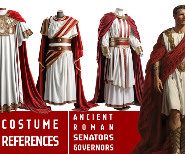 ArtStation - Ancient Roman Senator & Governors Outfit - Costume ...