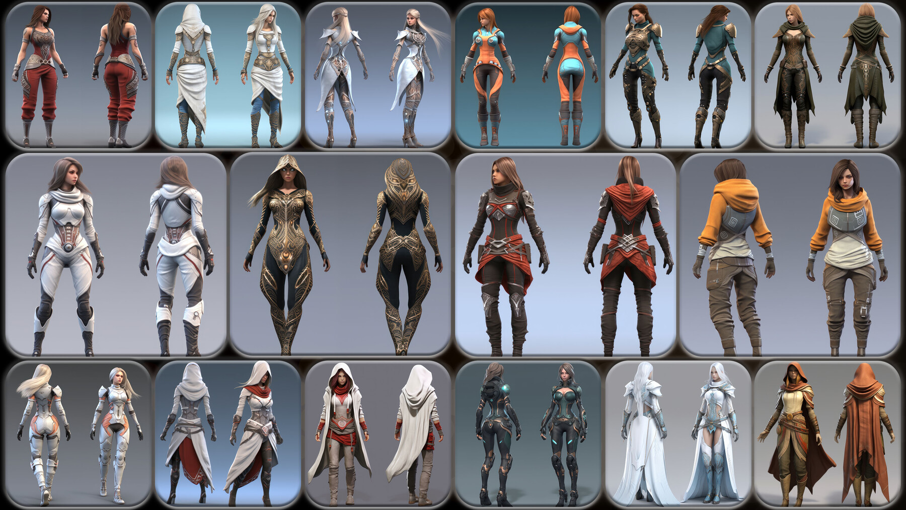 ArtStation - 200 Feminine Oracle Outfit Reference Pack | 4K | v.166 ...