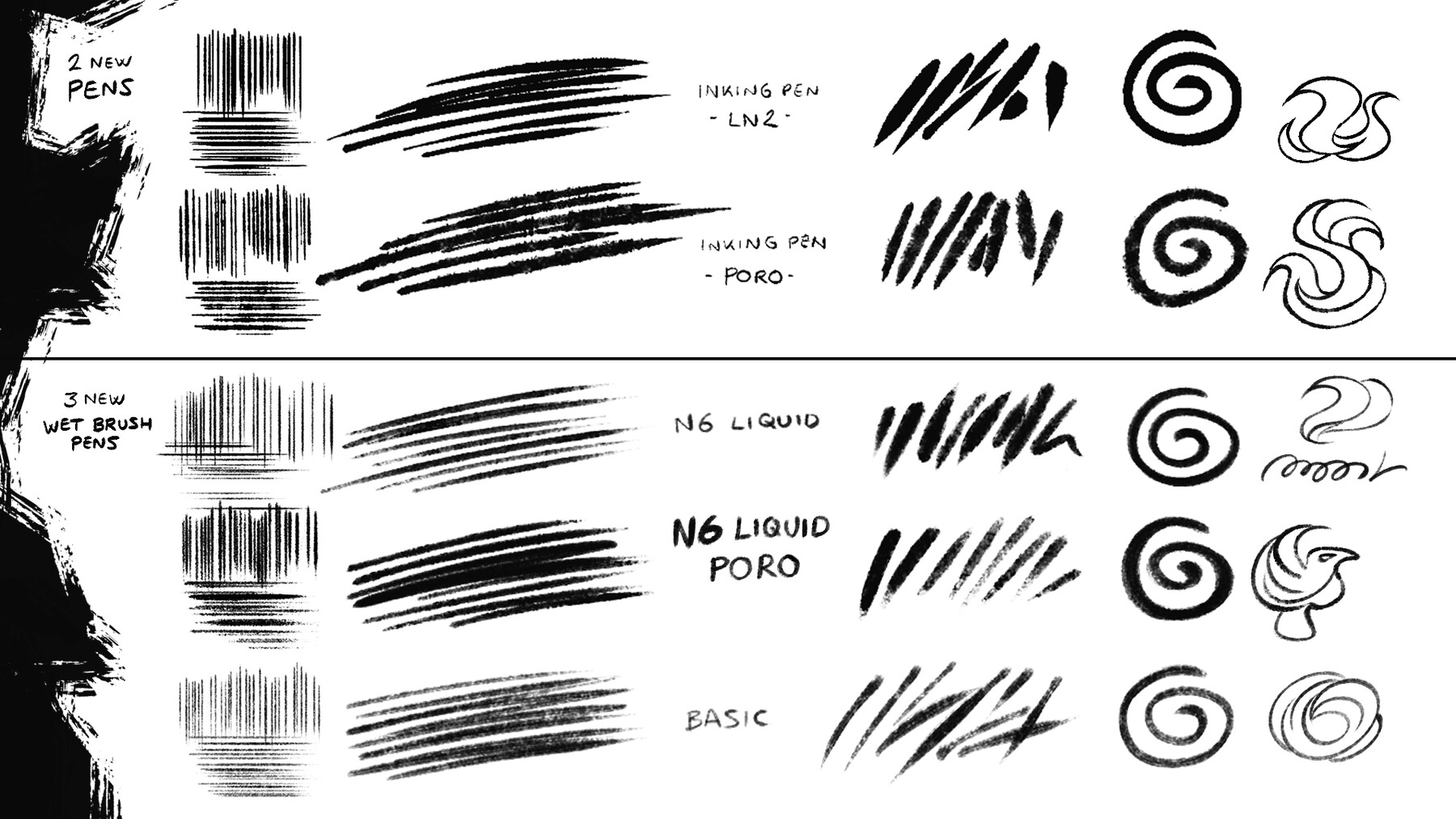 INK Brushes - For Inking & Line Art