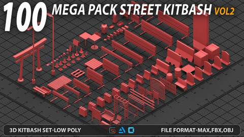 Mega pack Street kitbash | vol2