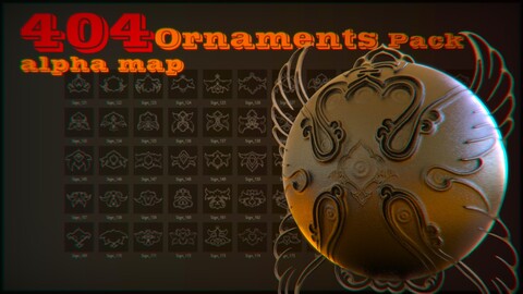 404 Ornaments (alpha map)