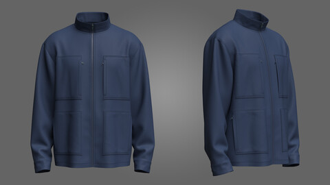 Zipup_Jacket_3d_model