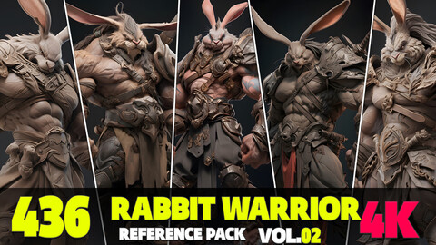 436 4K Rabbit Warrior Reference Pack Vol.02