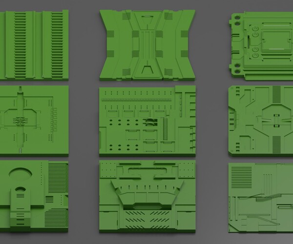 Artstation Hard Surface Panels Volume 1 Resources