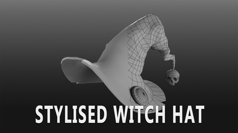 Stylised Witch Hat l Game Ready Model