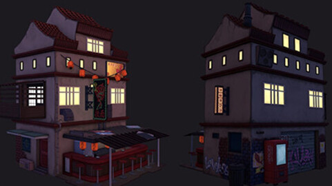 Kong Noodles Asset (Stylized Noodle Restaurant)