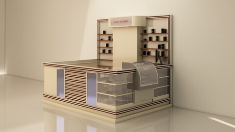 3D Exhibition Stand 01 / 3DS MAX and FBX