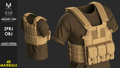 Military Vest - Marvelous / CLO Project file