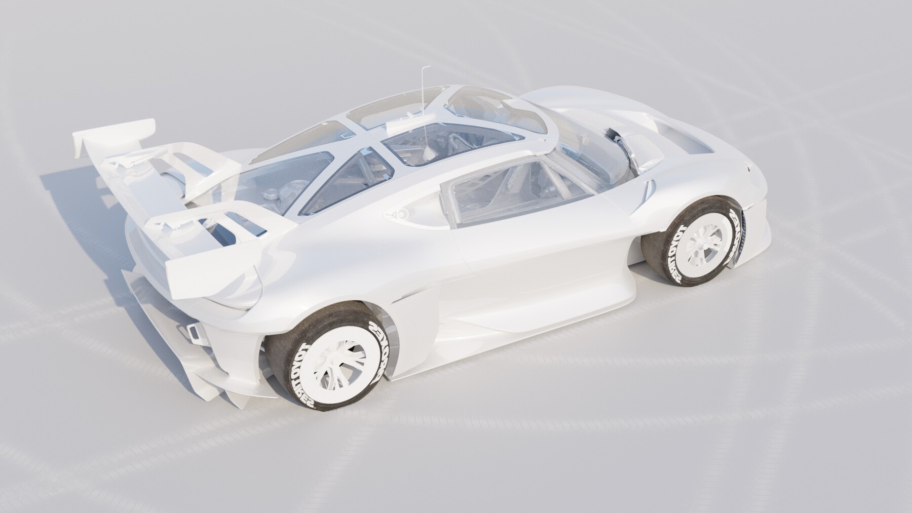 Porsche Mission R 2022 3D model - Download Vehicles on