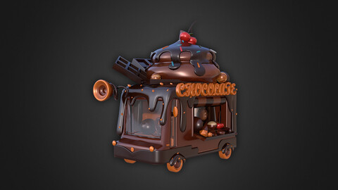 Asset - Cartoons - Food Car -  Chocolate