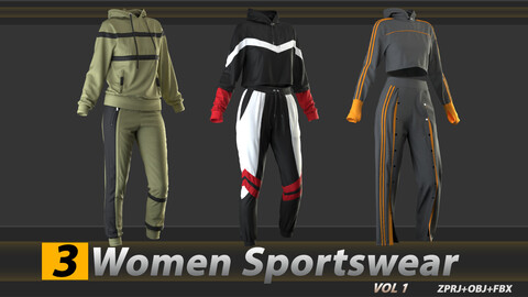 3 Women Sportswear (ZPRJ+OBJ+FBX) - VOL 1