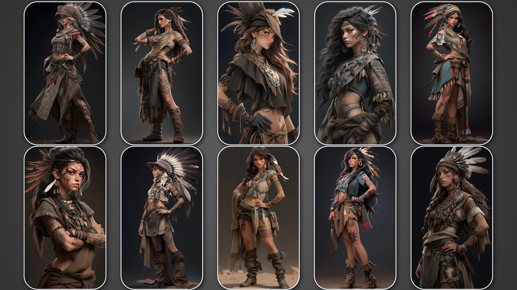 ArtStation - 403 4K American Indians Reference Pack Vol.05 | Artworks