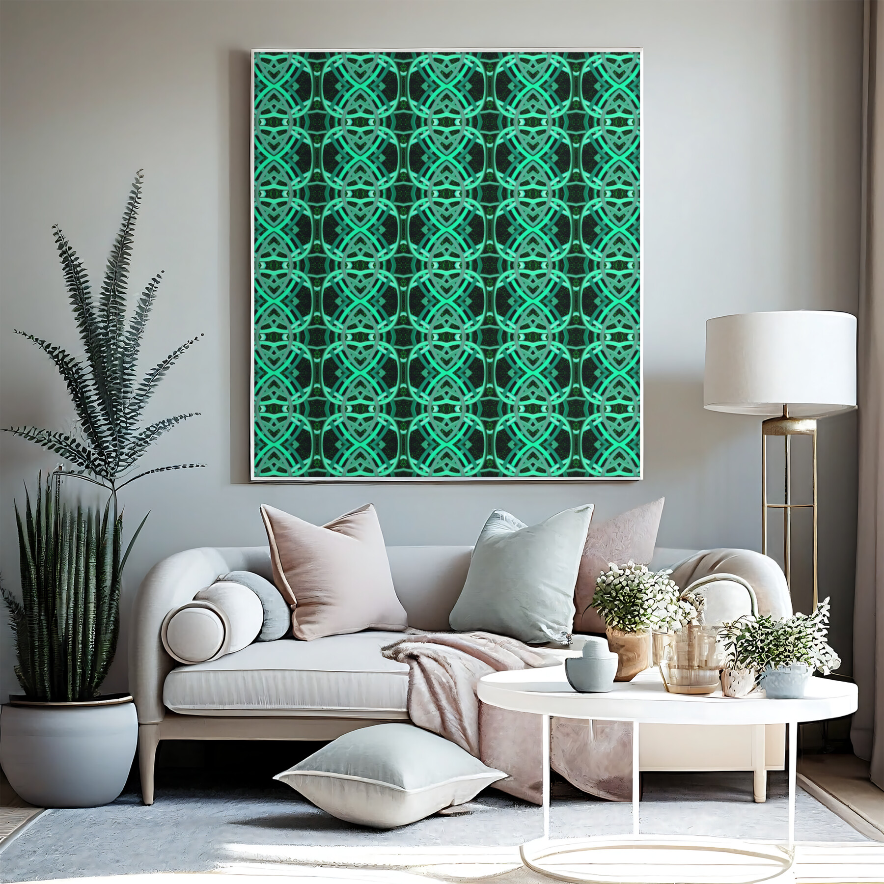 ArtStation - 3D Green Abstract Background | Artworks