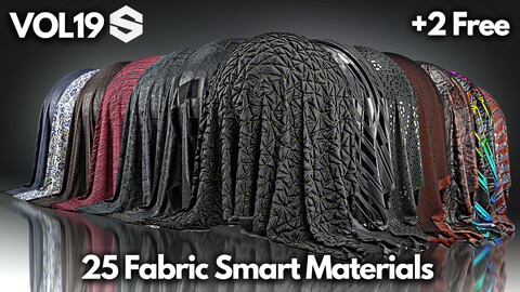 25 Fabric smart materials + 2 free #Vol.19