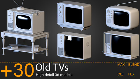 +30-Old TVs-Kitbash